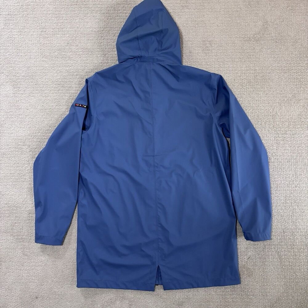 Batela Sea Style Hooded Rain Coat Full Zip Jacket Adult XXL Coastal Waterproof - Picture 2 of 9